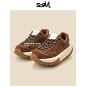 女ins增高休闲运动运动鞋 SGIRL TWTW欧美风巴黎厚底轮胎老爹鞋