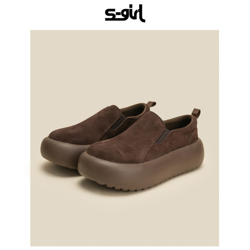 SGIRLTWTW厚底面包鞋