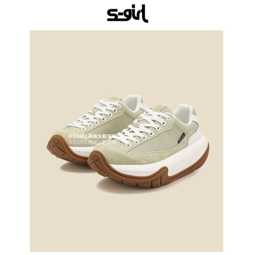 SGIRL TWTW厚底增高6cm轮胎老爹鞋女2026春新款小个子休闲运动鞋