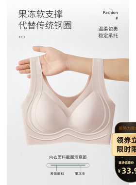 无尺码果冻软支撑大码乳胶美背