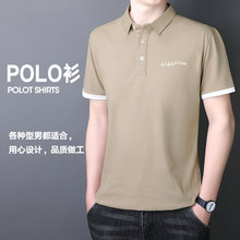 官方网店铺正品男款冰丝短袖t恤男士翻领休闲Polo衫衣