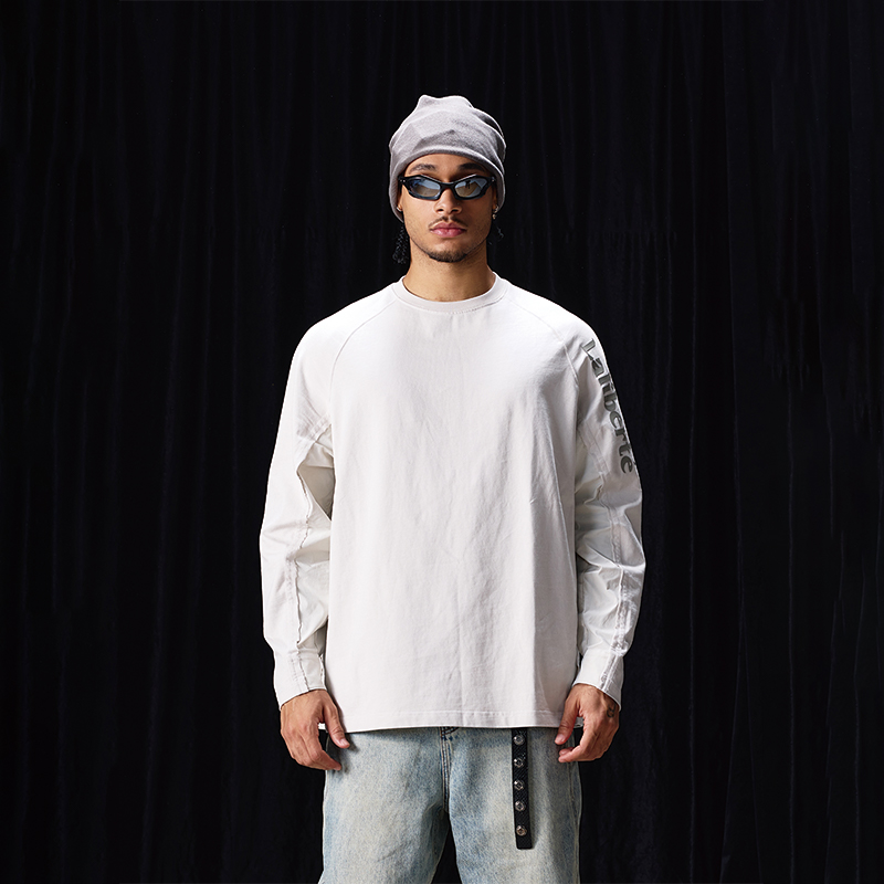 LABT插肩结构长袖T恤情侣