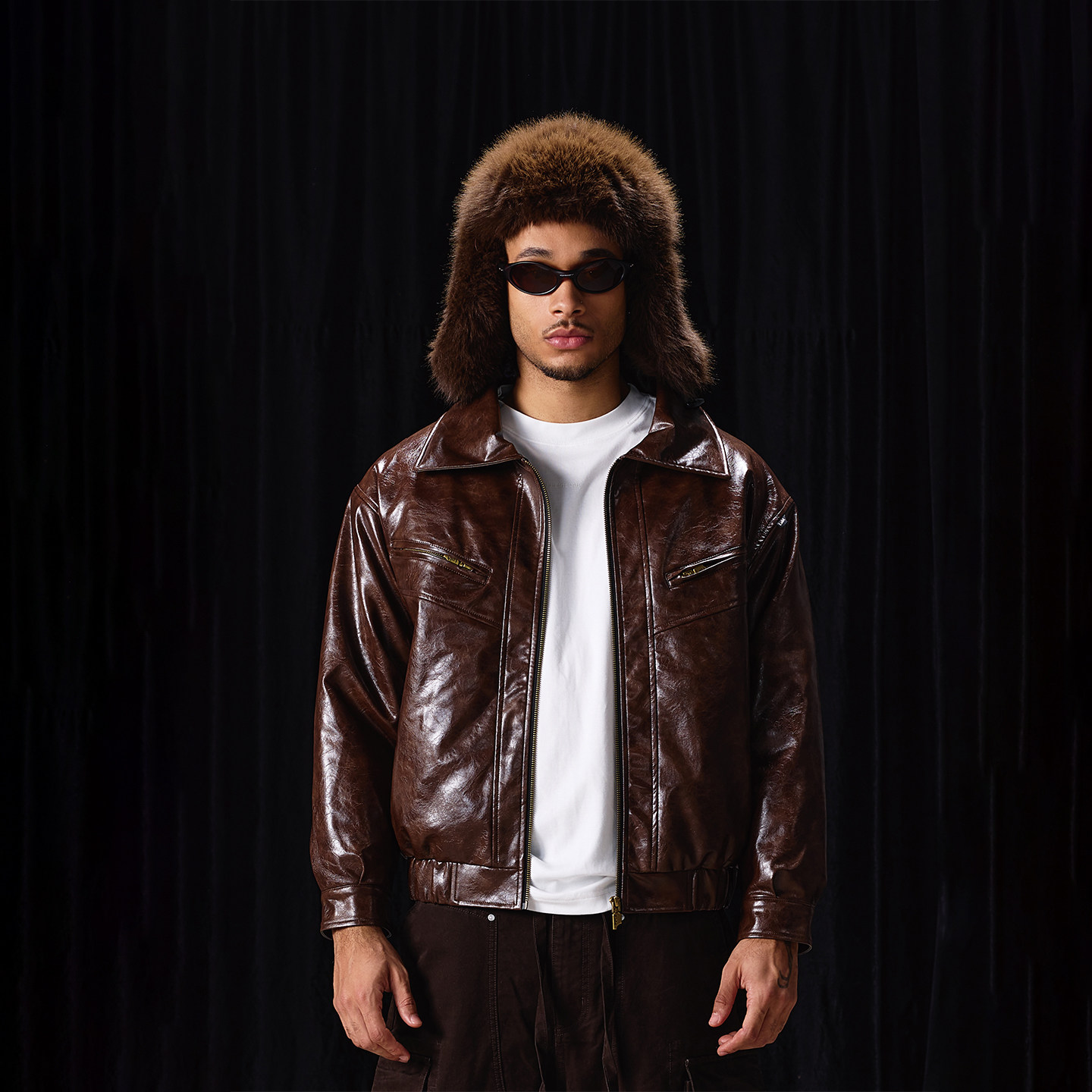 LABT雅丹系列复古油蜡皮棉衣秋冬新美式休闲复古宽松保暖翻领外套,男装,棉衣,淘宝优惠券,粉丝福利购,淘宝优惠卷