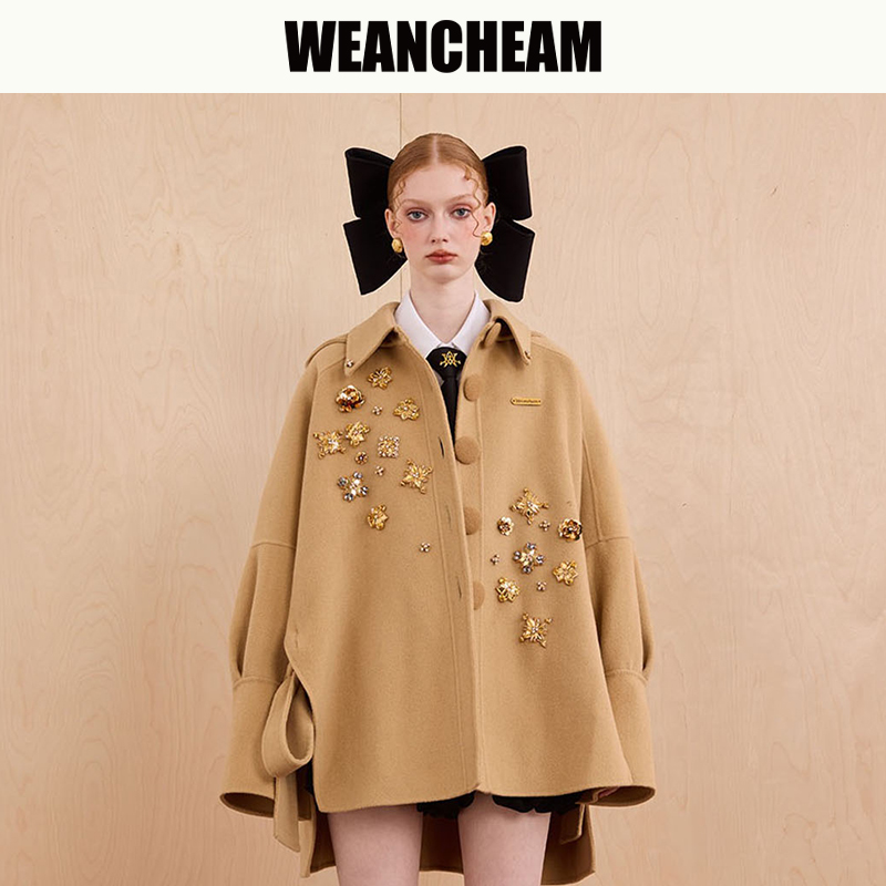 未未姆/FW秋冬新品双面呢大衣