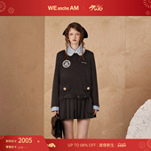 年货礼遇周 WEANCHEAM 未未姆 2025冬季 miu系双领毛呢连衣裙