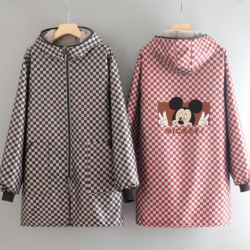 围裙加绒加厚加厚长袖外套外穿