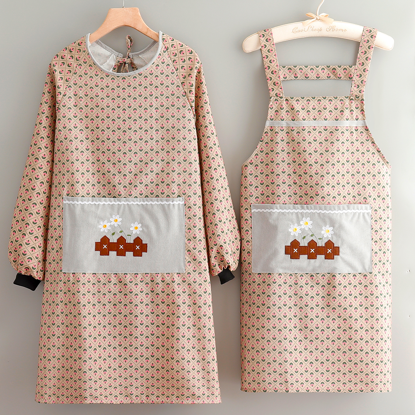 大人帆布厨房做饭围裙