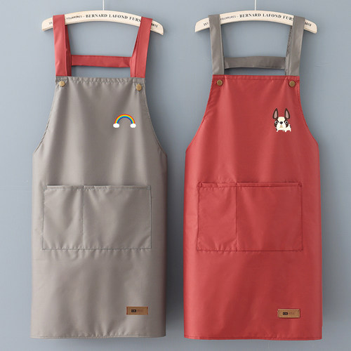 大人时尚女围裙家用厨房做饭防水防油新款韩版工作服定制LOGO