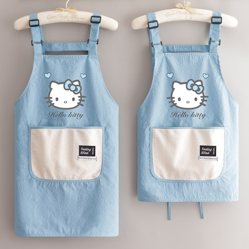 卡通可爱少女围裙防水透气