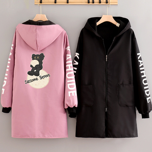 时尚 围裙拉链女士做饭定制 上班工作服男加绒保暖干活外套罩衣长袖