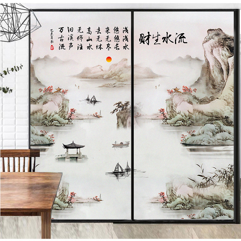 阳台厨房卫生间窗户玻璃贴纸防窥