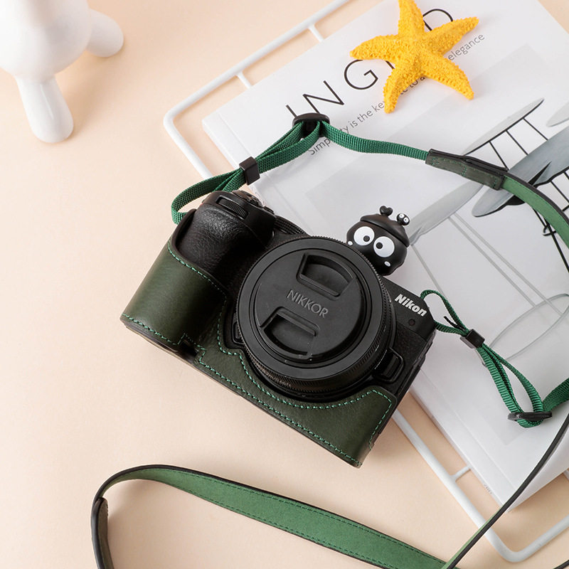 质宝适用尼康Z30 Z50相机包Z30 Z50真皮皮套底座保护套相机套牛皮