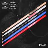 胡桃木质彩色实木鼓槌 麒系列 架子鼓鼓棒5A 厂家直发正品 保障