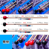 SOFT HARD1 MEDIUM1 藤杆专业演奏木杆琴槌艺考 汉旗马林巴木琴槌