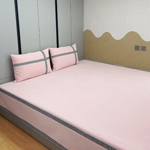 新款纯色雪尼尔榻榻米床盖防滑专用床单四季通用三件套加厚可定制