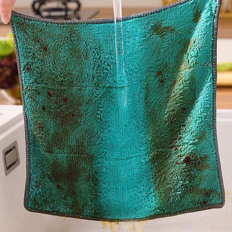 抹布洗碗布去油污厨房用品擦桌布吸水不掉毛不沾油摸布洗碗巾家用