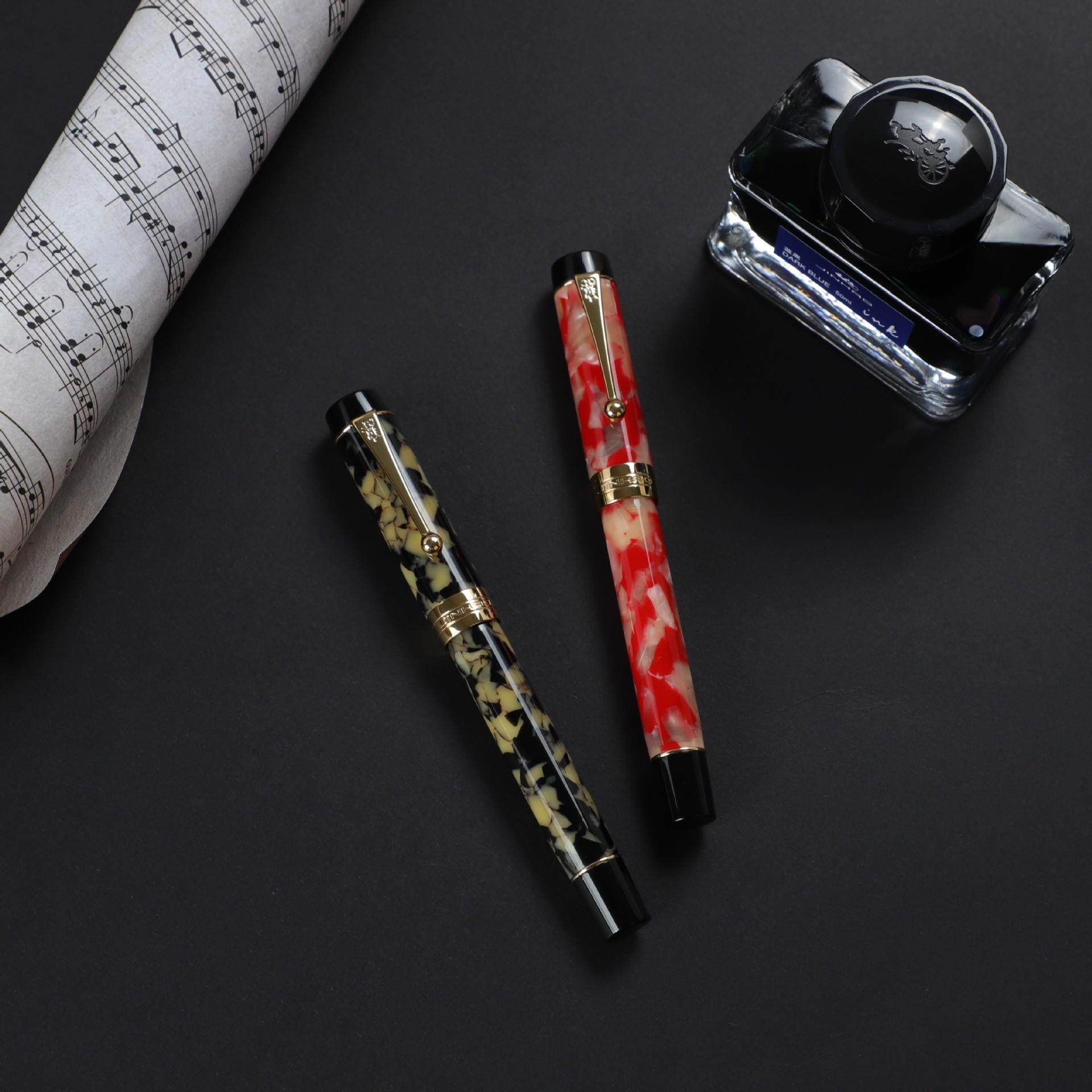 金豪钢笔世纪100豆腐18K镀金笔尖施密特钢笔笔尖钢笔bock笔尖