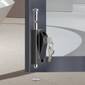 推拉门锁趟门锁有框玻璃门锁阳台推拉锁移门钩锁不锈钢带框门钩锁