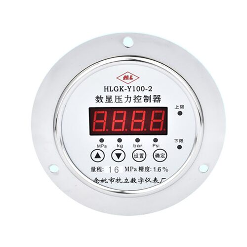 HLGK-Y100-2智能数字压力表控制器防震电接点压力表真空负压表
