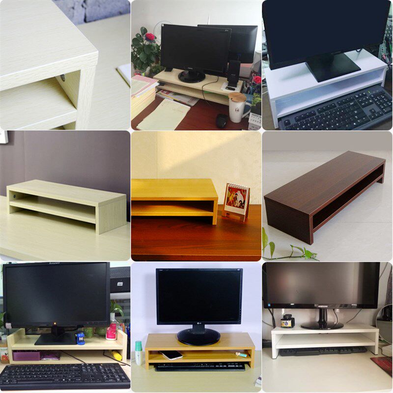 精选电脑显示器屏增高架双层桌面增高托架底座支架键盘收纳架