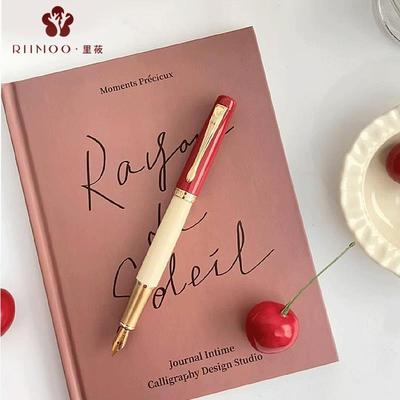 【礼物】RIIMOO里莜517遇见奈良复古红色钢笔礼盒男士女士高档精