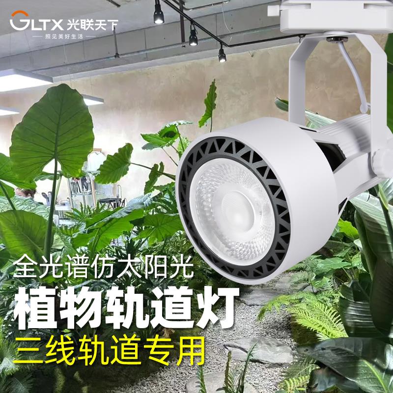 光联天下植物生长灯全光谱室内大型绿植雨林造景补光灯三线轨道灯