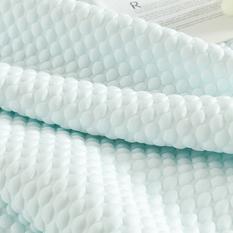 夏季冰丝乳胶枕套清凉儿童凉感豆豆记忆枕头套凉枕席泰国橡胶枕套