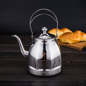 304不锈钢烧水壶电磁炉专用平底冲茶壶带滤网家用餐厅小泡茶壶