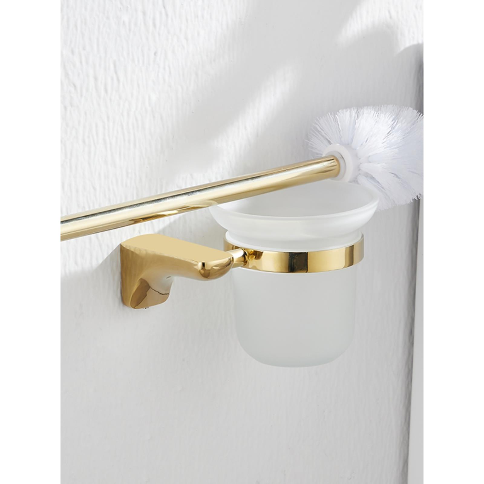 洗手间马桶刷轻奢金色家用刷洗厕所不锈钢洁厕刷卫生间洗马桶刷子