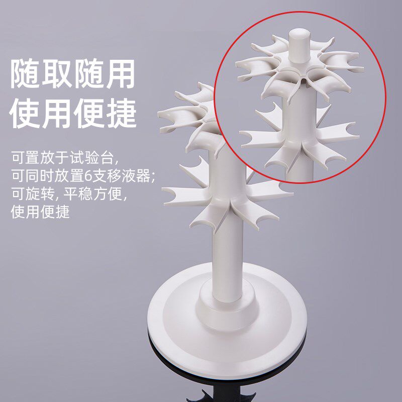 旋转式移液器支架 移液枪架 适配大龙 艾本德百得