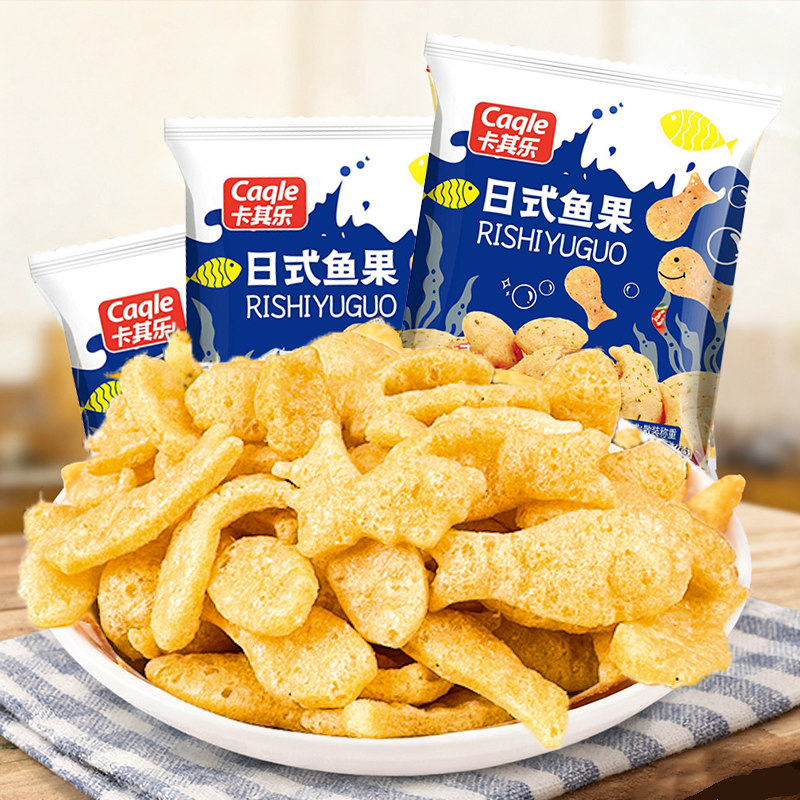 卡其乐日式鱼果海苔味小吃零食
