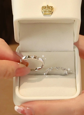 梵尼洛芙纯银S925情侣戒指对戒