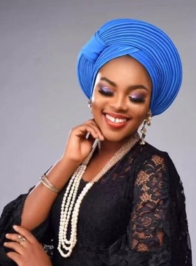 新款尼日利亚婚礼优雅可调节多层叠层非洲帽包头帽auto gele