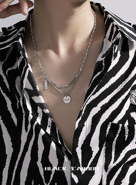 2025新款励志男古巴设计感项链