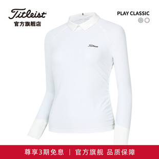 POLO衫 Titleist泰特利斯高尔夫女装 长袖 夏PLAY CLASSIC弹力修身