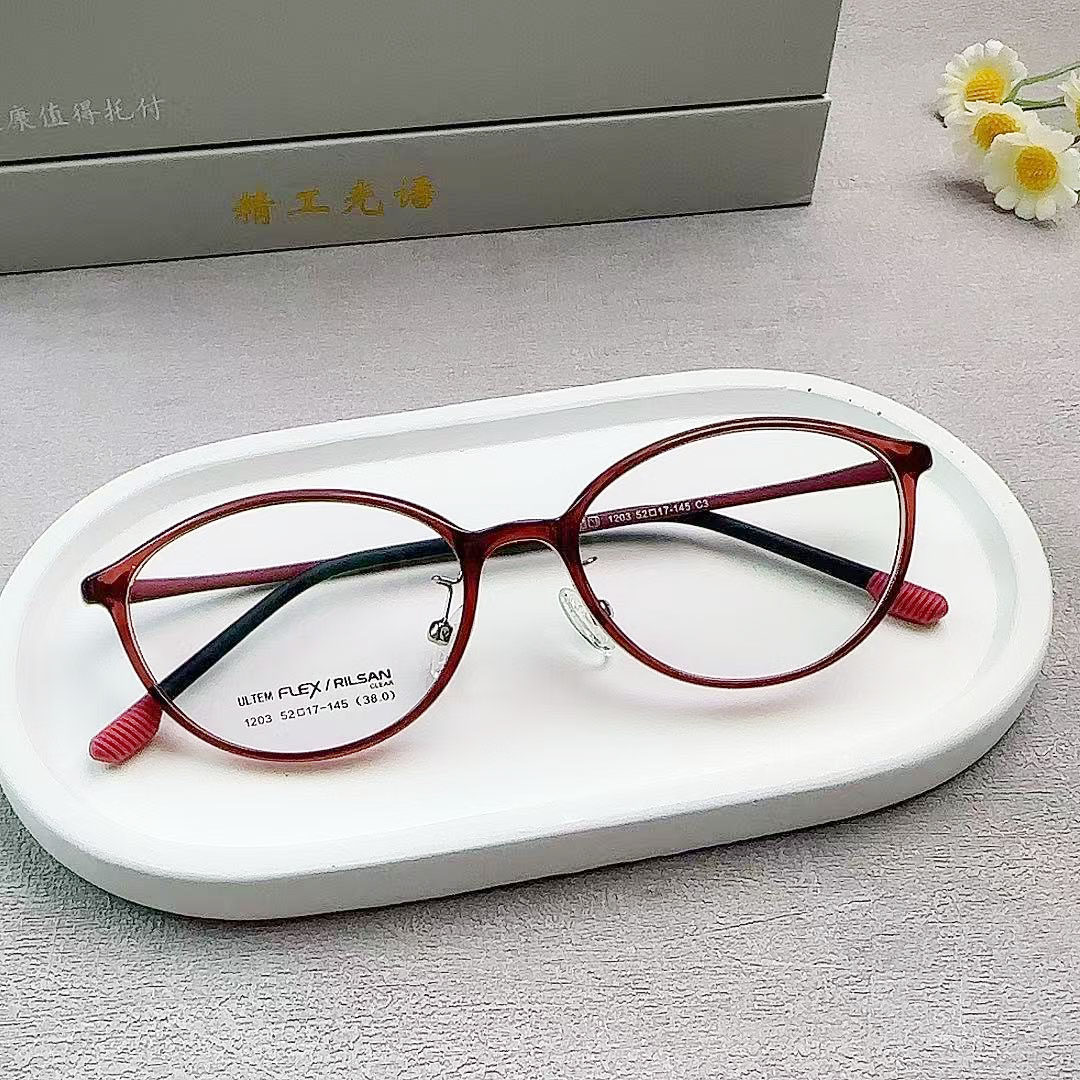 时尚红色猫眼眼镜韩系文艺超轻塑钢眼镜架防蓝光近视镜框