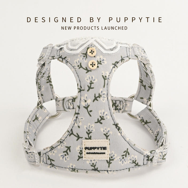 狗牵引绳背心式遛狗绳狗绳子调节小型犬胸背带泰迪柯基宠物用品