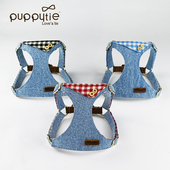 狗狗牵引绳背心式 遛狗绳狗绳子调节小型犬胸背带泰迪可爱宠物用品