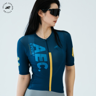 透氣速干衣公路自行車(chē)服高彈修身 女士上衣 騎行服短袖 aec春夏新款