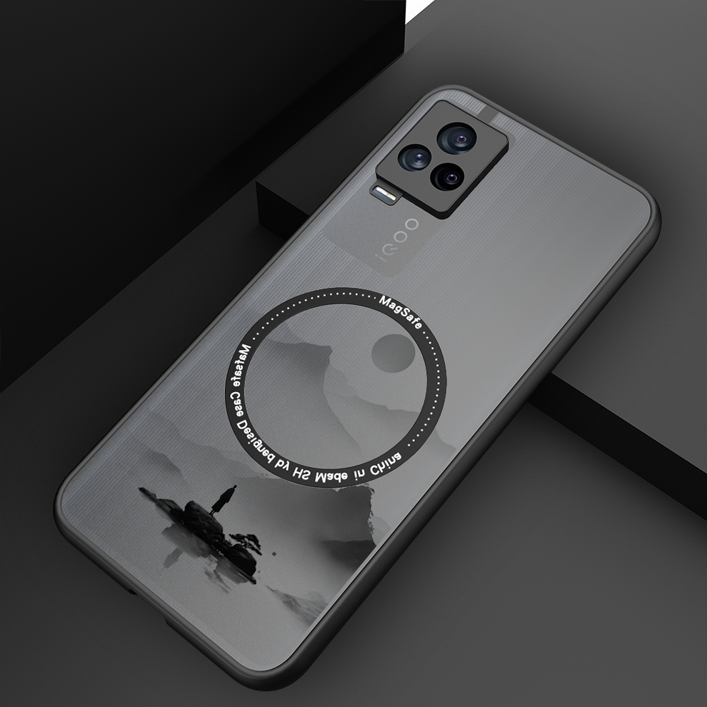 iqoo7手机壳肤感壳-水墨山水