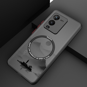 vivos15pro手机壳vivos15防摔全包保护vivos15e新款magsafe磁吸s15vivo外壳套男款s15pro高级感水墨山水s15e