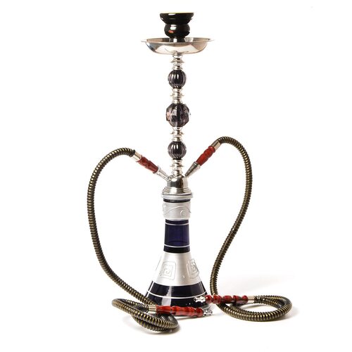 跨境货源双管水烟套装阿拉伯玻璃水烟壶hookah shisha