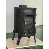 独立真火壁炉 铸铁壁炉 带灶口 杰森壁炉 欧式 现代简约圆火炉X23