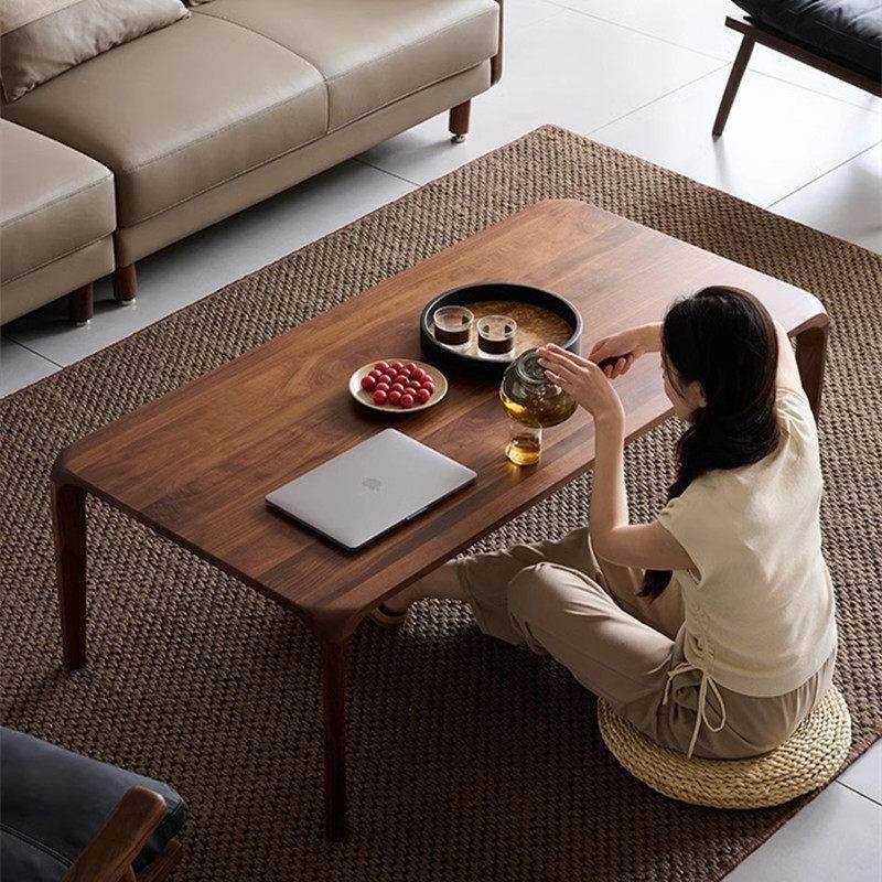 南美黑胡桃木茶几办公室客厅实木榫卯休闲 桌子小户型家用简约茶,商业/办公家具,茶几,淘宝优惠券,粉丝福利购,淘宝优惠卷