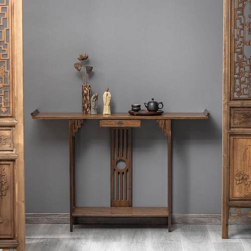 玄关台玄关柜窄条桌条案靠墙边桌子案台端景台供奉简约新中式条几