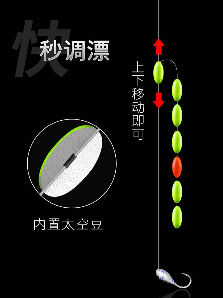 川泽七星漂线组成品主线朝天钩传统钓套装全套正品鱼钩鱼线绑好