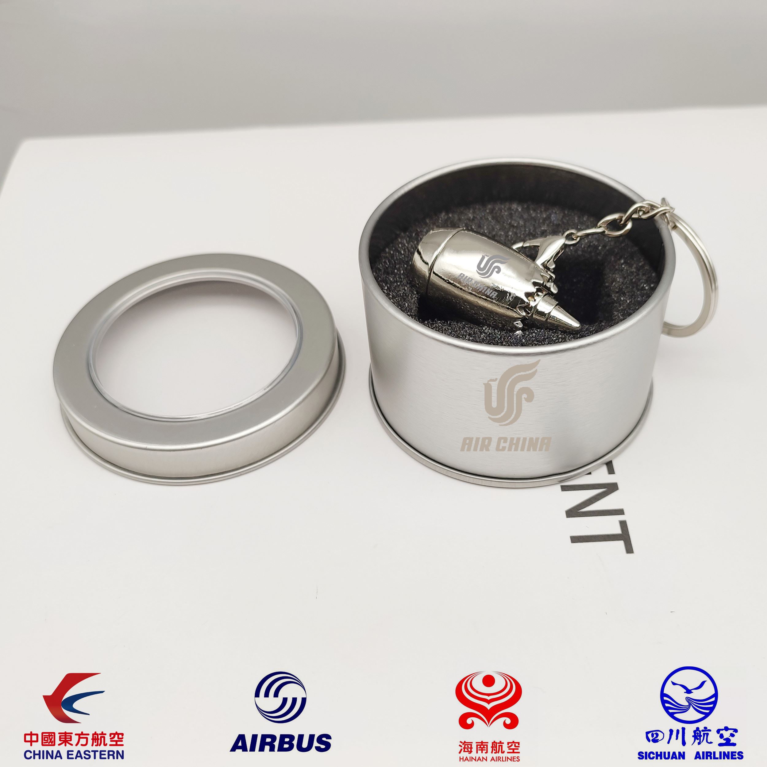 新品创意飞机引擎发动机钥匙扣挂件机组箱包挂扣航空礼品订制