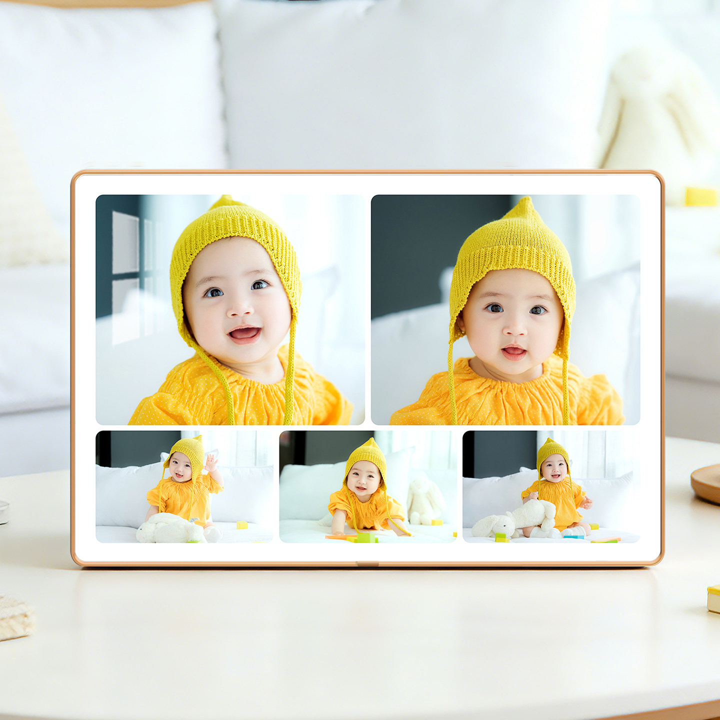 【高端洛克水晶】五宫格相框定制高清宝宝照亲子照婚纱照摆台客厅,家居饰品,相框/画框,淘宝优惠券,粉丝福利购,淘宝优惠卷