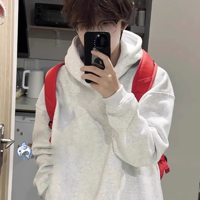 cleanfit白灰色卫衣男