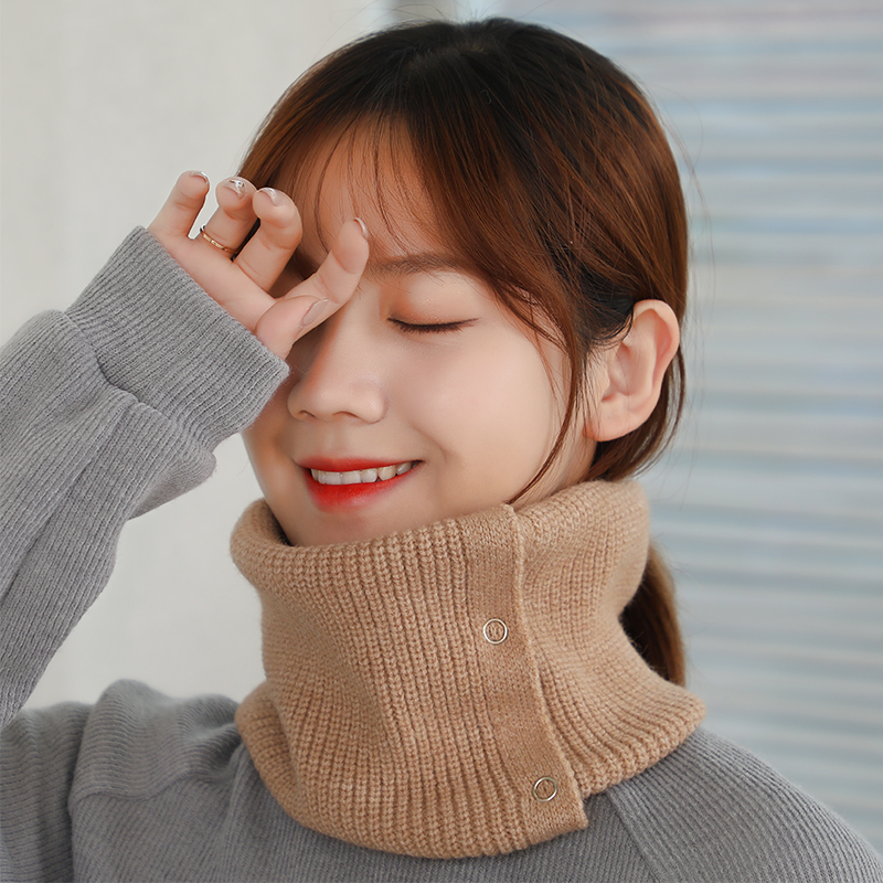 羊绒围脖女秋冬韩版护脸针织加厚